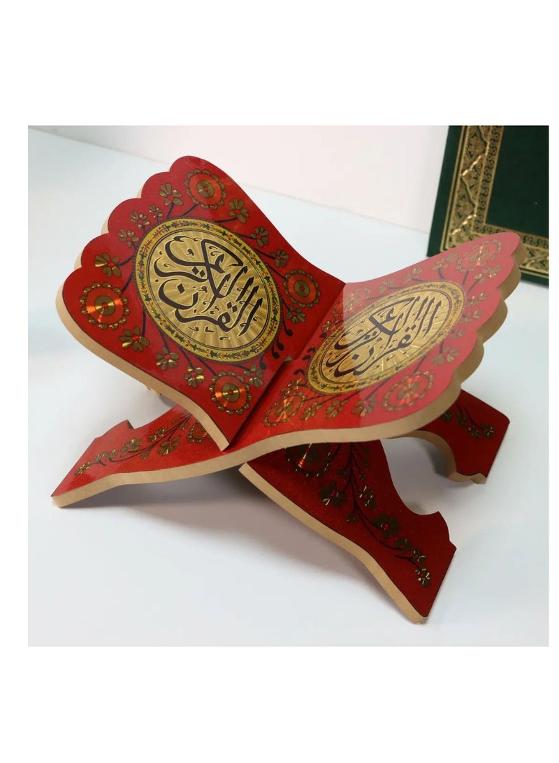 حامل مصحف خشبي أخضر - Image 1