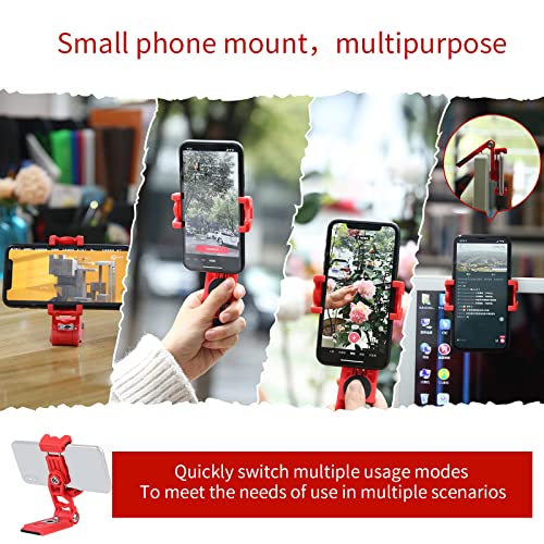 IFOOTAGE Phone Tripod Mount, Smartphone Tripod Adapter with 38mm/50mm Base Plate Adapter for Video Live Stream Vlog TikTok Selfie - Black - Image 3