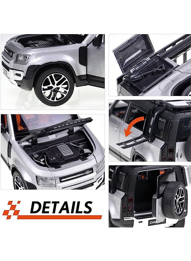 لاند روفر لاند روفر مدافع جديد يموت الصب السيارات على الطرق الوعرة 8.4x21x8cm - Image 5