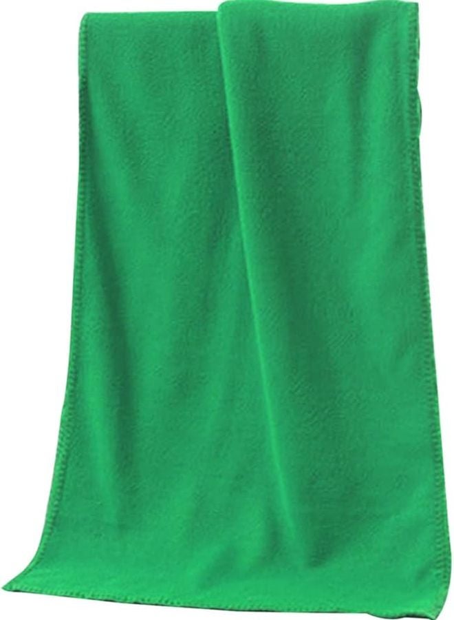 Green Microfiber Car Wash Towel 30x70cm Highly Absorbent Drying Cloth For Auto Detailing And Polishing - Image 1