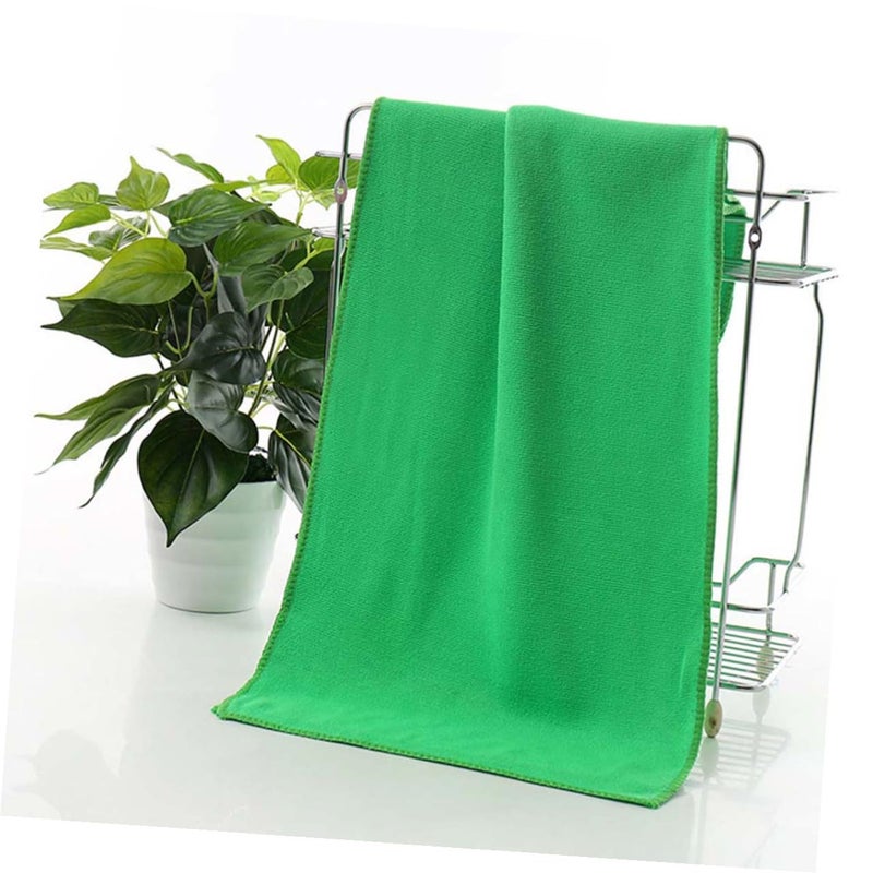 Green Microfiber Car Wash Towel 30x70cm Highly Absorbent Drying Cloth For Auto Detailing And Polishing - Image 3