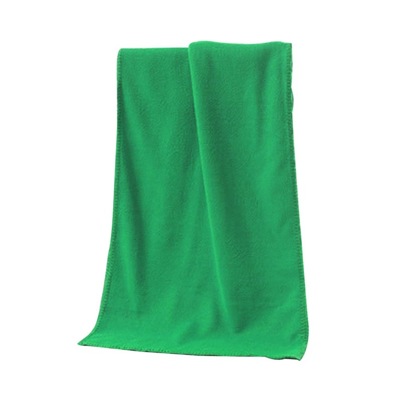 Green Microfiber Car Wash Towel 30x70cm Highly Absorbent Drying Cloth For Auto Detailing And Polishing - Image 2