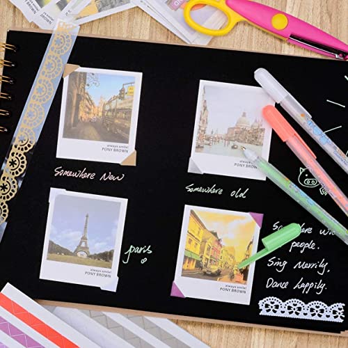 INNOCHEER Brown 8X12 Self Adhesive Scrapbook - 40 Sheets, 80 Pages, Hard Cover, Non-Fading Thick Craft Paper - Image 3