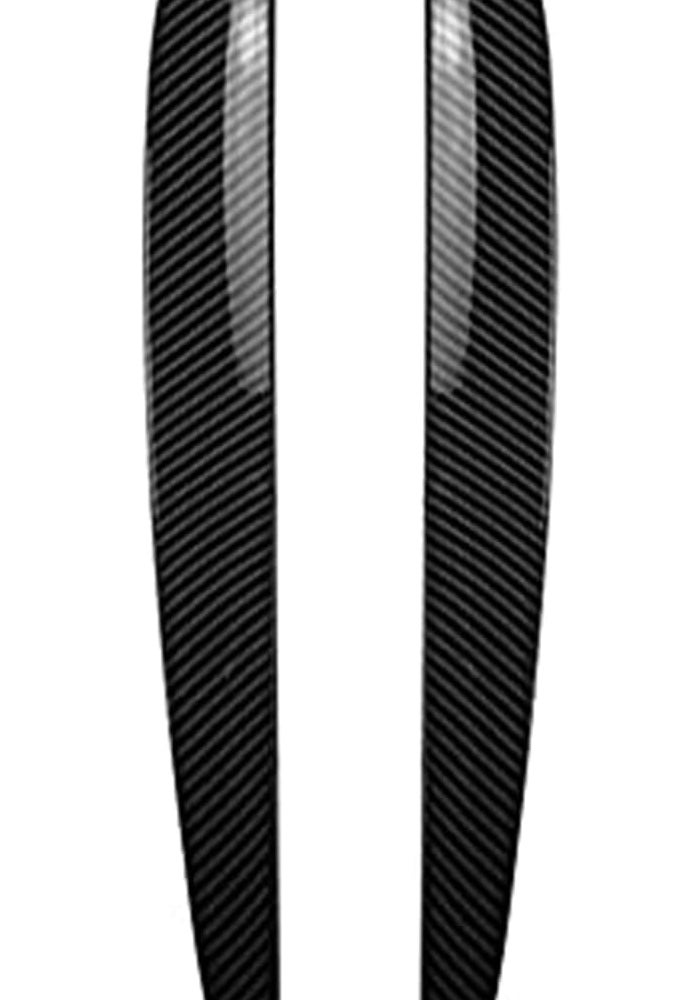 Yurefax Carbon Fiber Look Headlight Eyebrow Trim for VW Touareg - Image 2