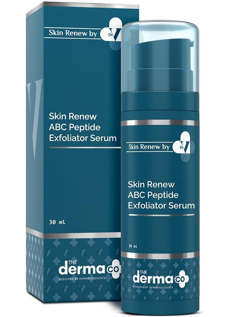 ذا ديرما كو The Derma Co. X Dr.V Skin Renew Abc Peptide Exfoliator Serum With Mandelic Acid,Lactic Acid,And Peptides-30Ml 1% Salicylic Acid|يسرع تجديد البشرة ويقلل من العيوب والبقع الداكنة - Image 1