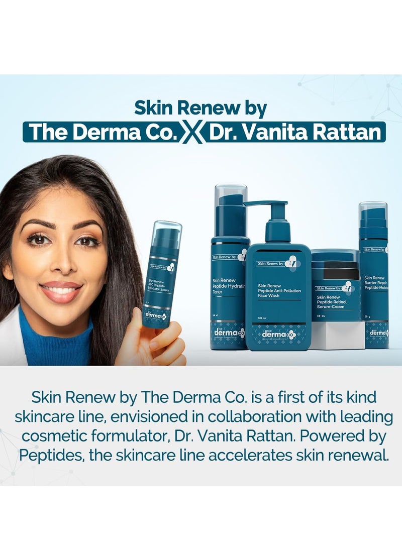 ذا ديرما كو The Derma Co. X Dr.V Skin Renew Abc Peptide Exfoliator Serum With Mandelic Acid,Lactic Acid,And Peptides-30Ml 1% Salicylic Acid|يسرع تجديد البشرة ويقلل من العيوب والبقع الداكنة - Image 2