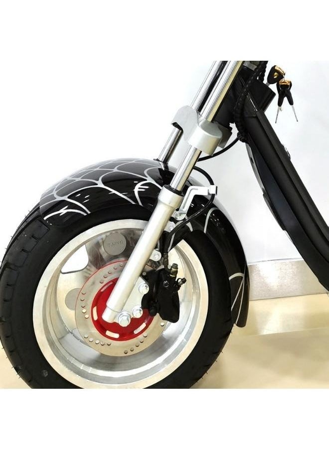 Crony G-029 1000W Electric Motorcycle, 60V/24AH Dual Battery e Motorbike , 55-65KM Range, Fat Wide Tire Electric Scooter for Adults,Front/Rear Disc Brakes/Suspension, 130KG Load Capacity, Aluminum Alloy Frame, Dual Seat, Bluetooth Speaker, LED Lights, 30° Hill Climb Capability，Banner  - Image 3