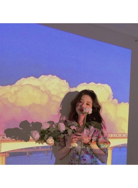 A Projector Lamp For a Projected Scene A Background For A Scene Of Nature Clouds And A Bridge In A Sunset Style The Background Is Useful For Photography Or Decoration It Works On AAA Batteries