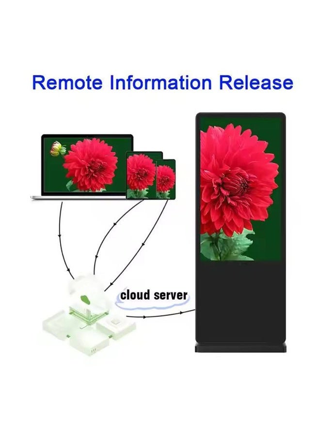 Crony كشك إعلانات CRONY TX55-2 55″ القائم على الأرض – شاشة توتم بدقة عالية كاملة، شاشة تعمل باللمس IPS بزاوية 178° (اختياري)، سطوع 300 cd/m²، عمر افتراضي 50,000 ساعة، طاقة 100 واط - Image 5