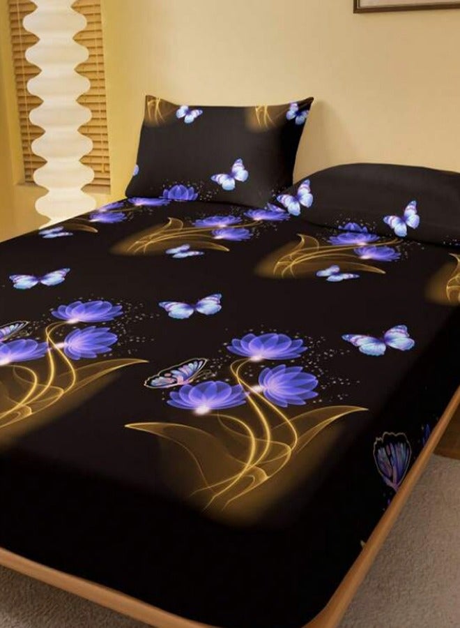 Single Fitted Bed Sheet 90 x 200 cm Without Pillow Cover  - Image 1