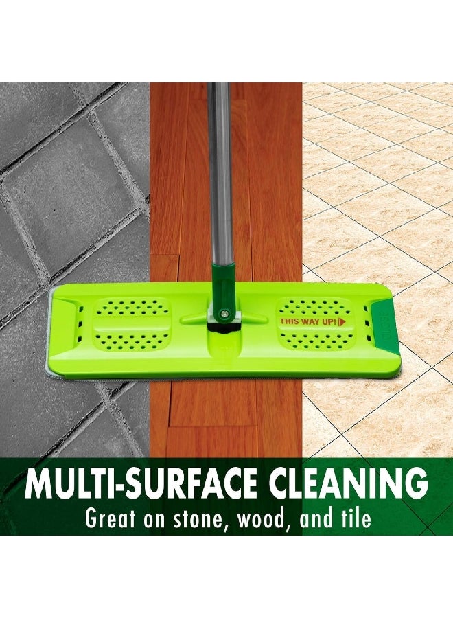 Libman Rinse 'n Wring Microfiber Floor Mop and Bucket Set Green 5 Liter 1516 - Image 3