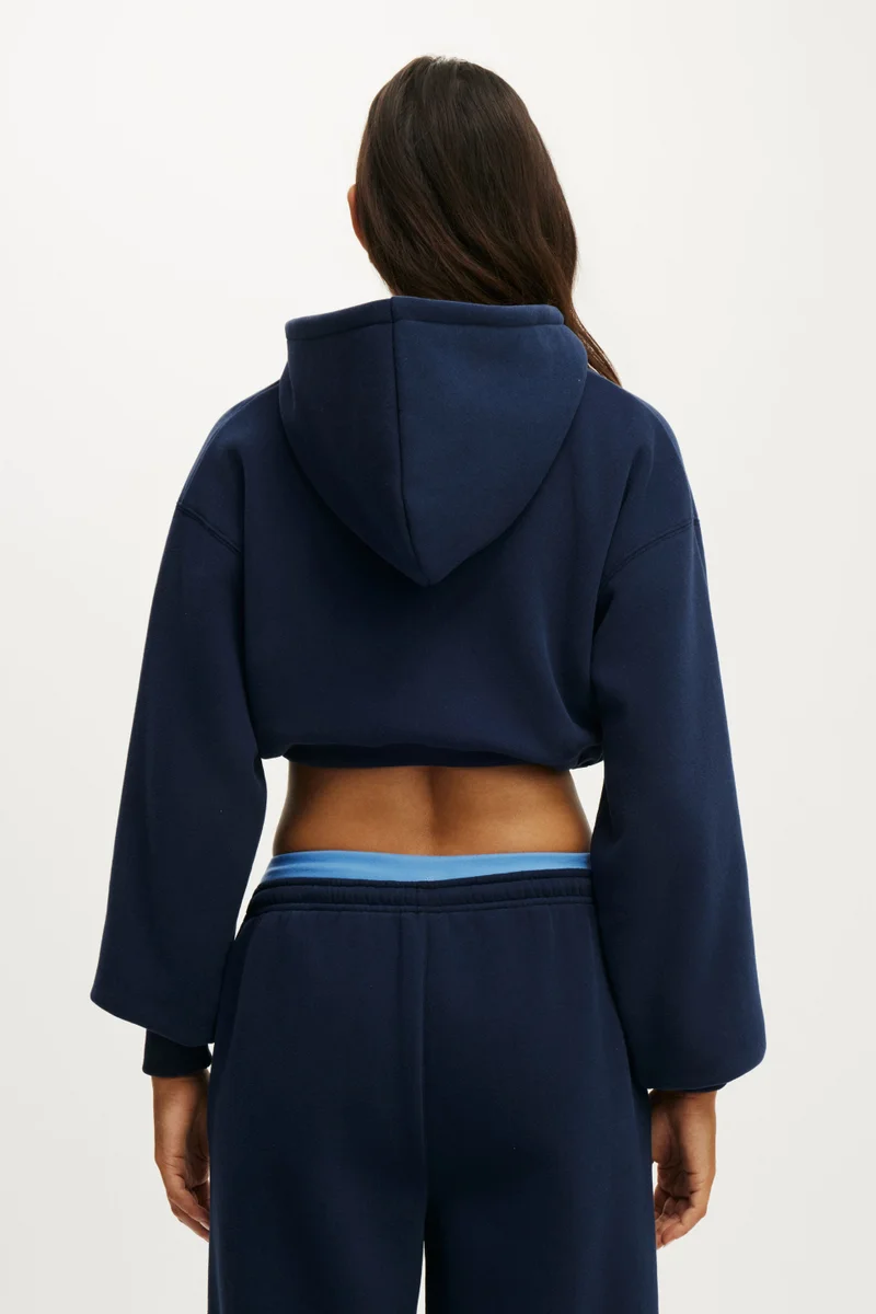 Cotton On  Plush Micro Cropped Zip Through for Women | Best Price UAE