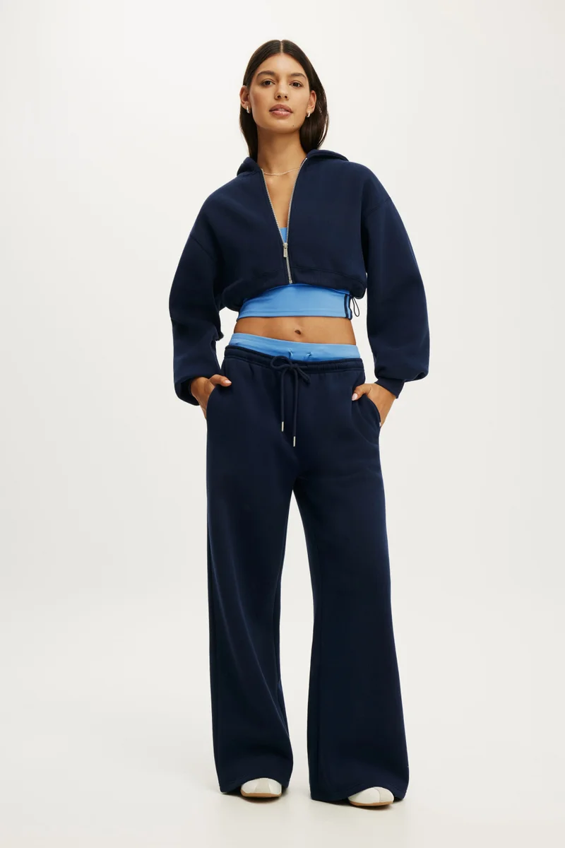 Cotton On  Plush Micro Cropped Zip Through for Women | Best Price UAE