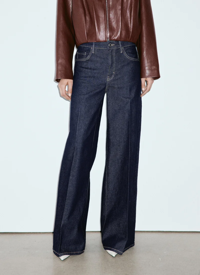 High-Waisted Wideleg Jeans