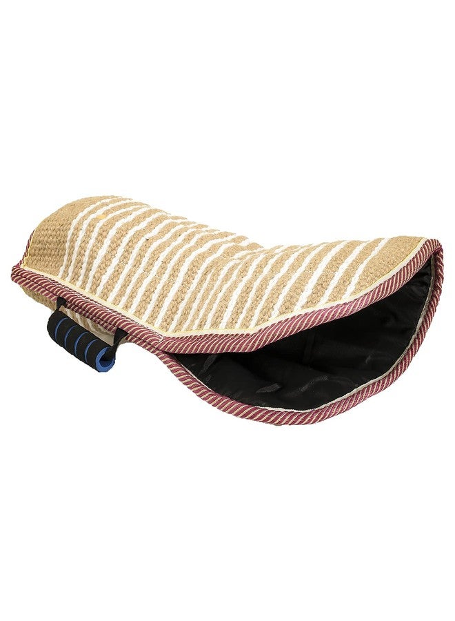 Morezi Dog Bite Sleeve Training Large Dogs, Strong Jute Training Equipment, Fit Pit Bull German Shepherd K9, Puppy Young Dogs Safe Padded Biting Playing Tugging Toy for Either Arm - Red - Image 5