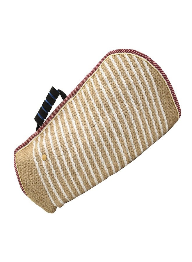 Morezi Dog Bite Sleeve Training Large Dogs, Strong Jute Training Equipment, Fit Pit Bull German Shepherd K9, Puppy Young Dogs Safe Padded Biting Playing Tugging Toy for Either Arm - Red - Image 1