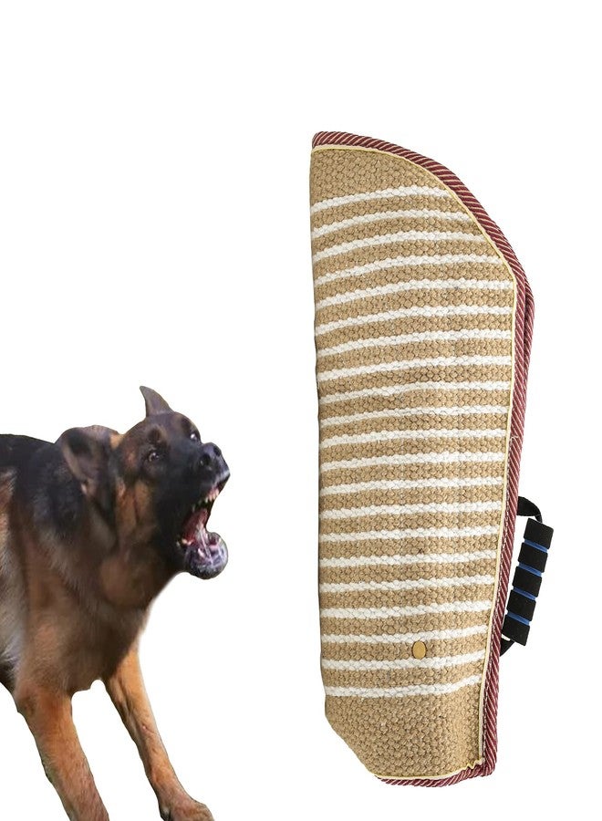 Morezi Dog Bite Sleeve Training Large Dogs, Strong Jute Training Equipment, Fit Pit Bull German Shepherd K9, Puppy Young Dogs Safe Padded Biting Playing Tugging Toy for Either Arm - Red - Image 2
