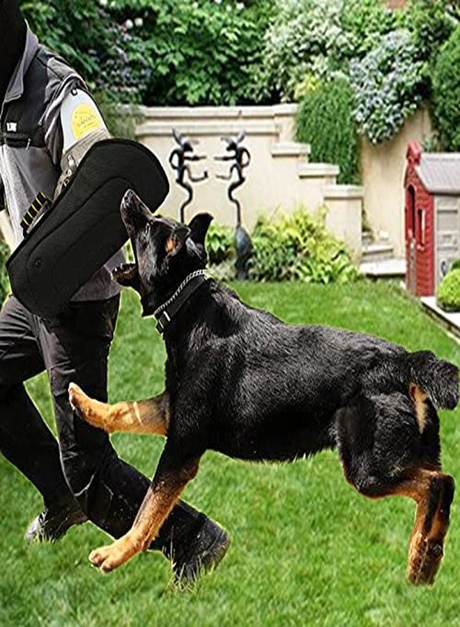 Morezi Dog Bite Sleeve Training Large Dogs, Strong Jute Training Equipment, Fit Pit Bull German Shepherd K9, Puppy Young Dogs Safe Padded Biting Playing Tugging Toy for Either Arm - Red - Image 3