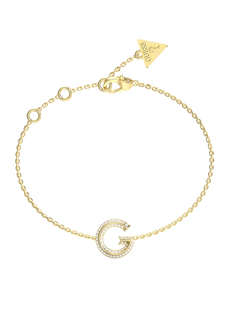 جس G Crystal Logo Bracelet