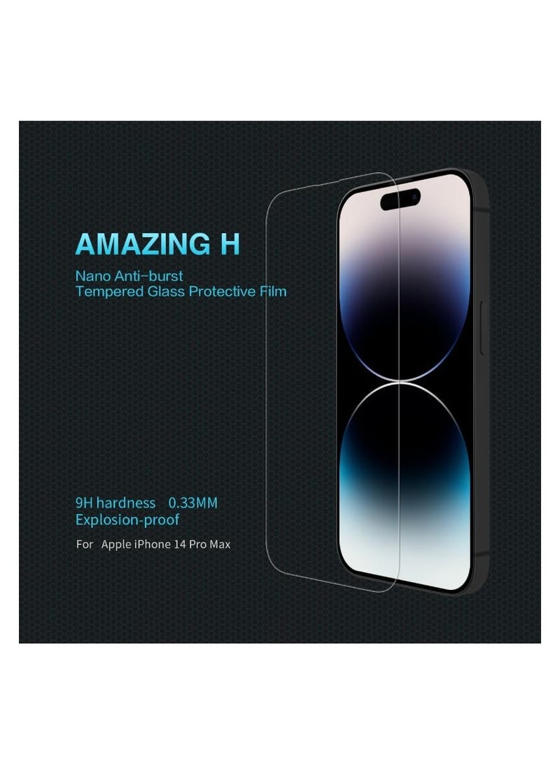 Nillkin Amazing Full Coverage H+Pro Anti Explosion Anti Explosion Tempered Glass Screen Protector 2.5D Fits Apple iPhone 16 Pro 0.25mm - Transparent - Image 2