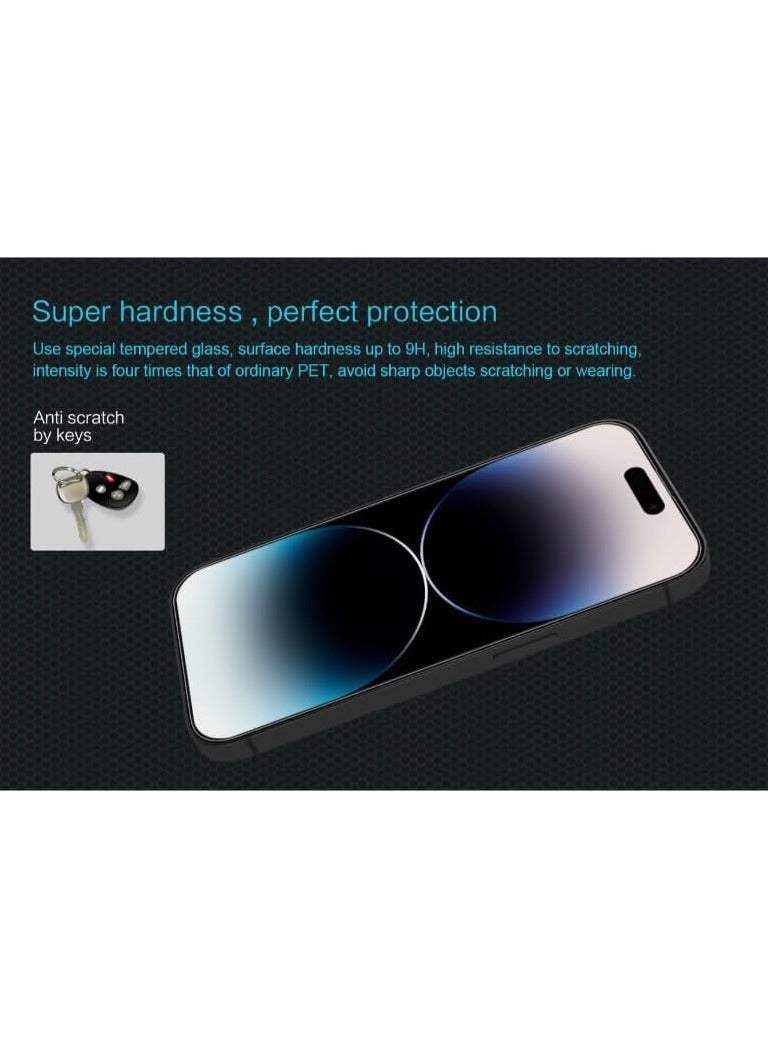 Nillkin Amazing Full Coverage H+Pro Anti Explosion Anti Explosion Tempered Glass Screen Protector 2.5D Fits Apple iPhone 16 Pro 0.25mm - Transparent - Image 3