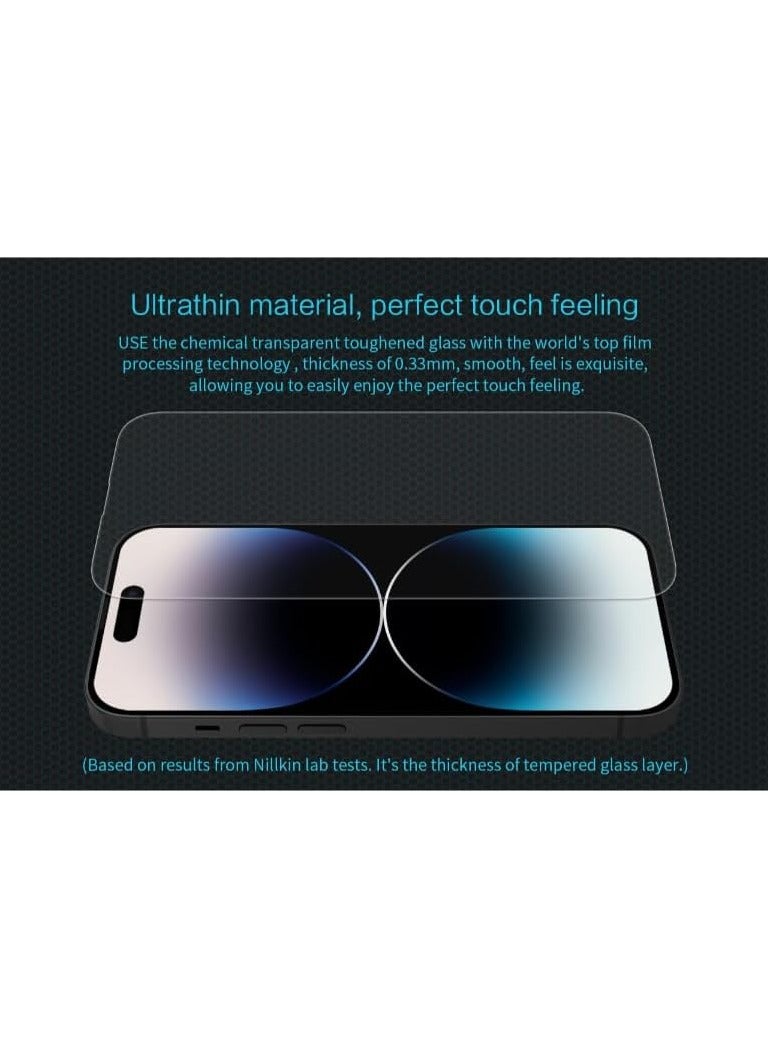 Nillkin Amazing Full Coverage H+Pro Anti Explosion Anti Explosion Tempered Glass Screen Protector 2.5D Fits Apple iPhone 16 Pro 0.25mm - Transparent - Image 4