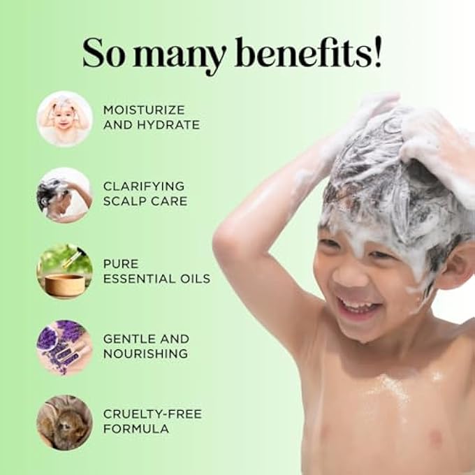 Honeydew CLEANSING KIDS SHAMPOO FOR DRY SCALP - DRY FLAKY SCALP CARE SHAMPOO FOR KIDS AND HAIR BUILD UP REMOVER WITH TEA TREE OIL AND ROSEMARY ESSENTIAL OILS FOR HAIR CARE - CLEANSER FOR BUILD UP - Image 3