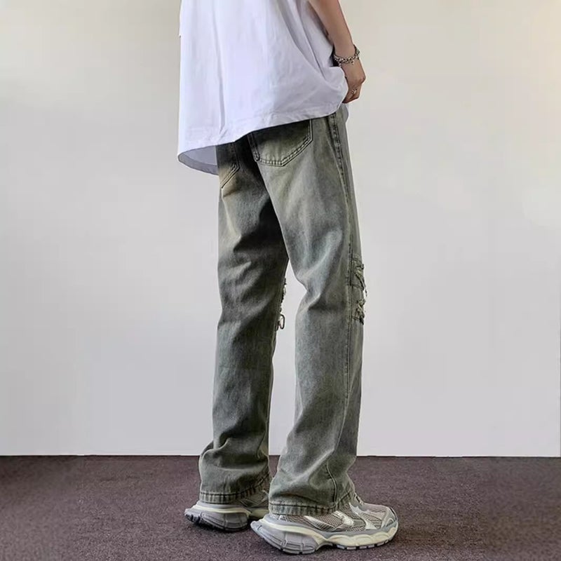 Unisex Classic Denim Jeans Loose Fit Daily Outdoor Wear - Image 4
