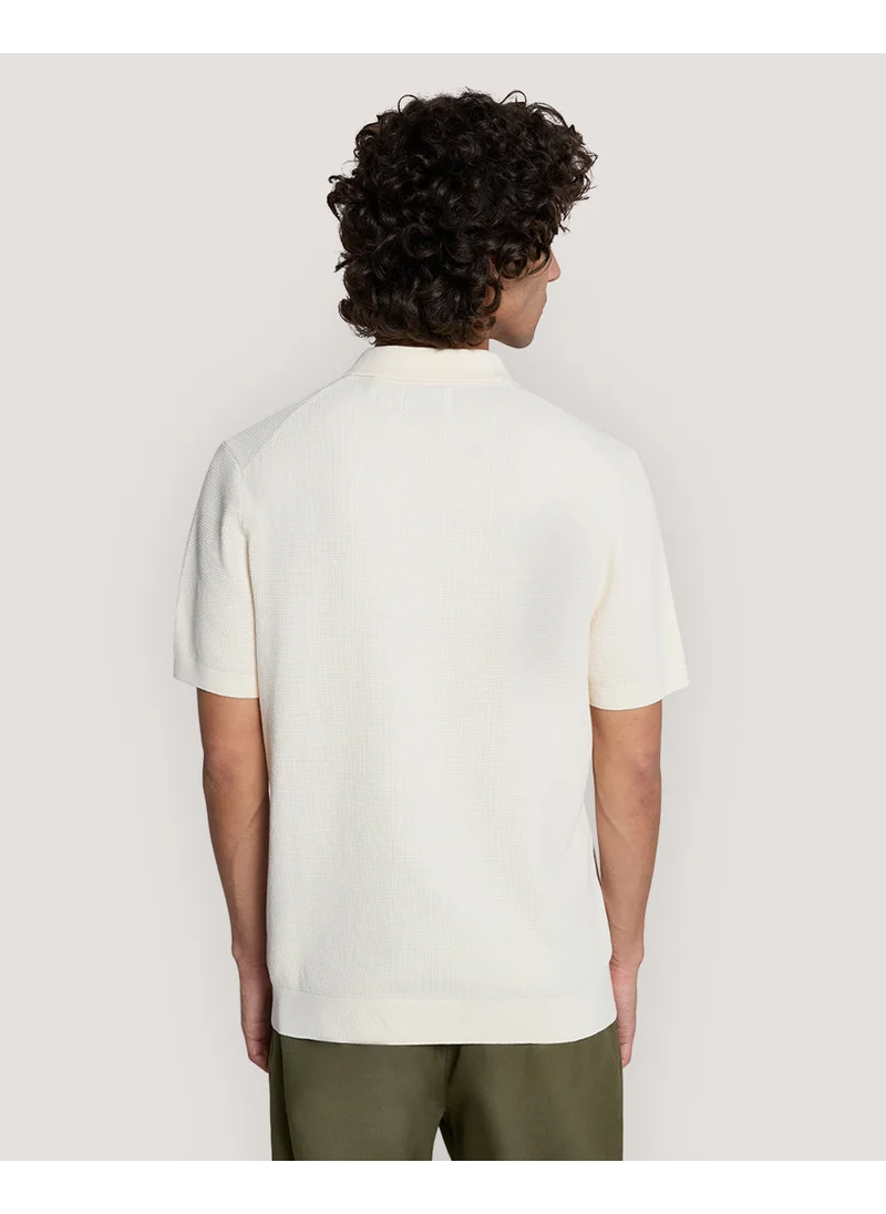 غانت Gant Micro Textured Cotton Polo Shirt