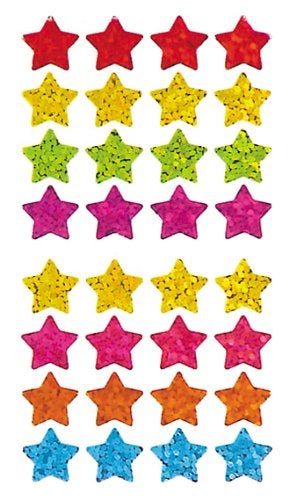 Jillson Roberts Prismatic Stickers Micro Stars Multicolor Bulk Continuous Roll BS7140 - Image 1