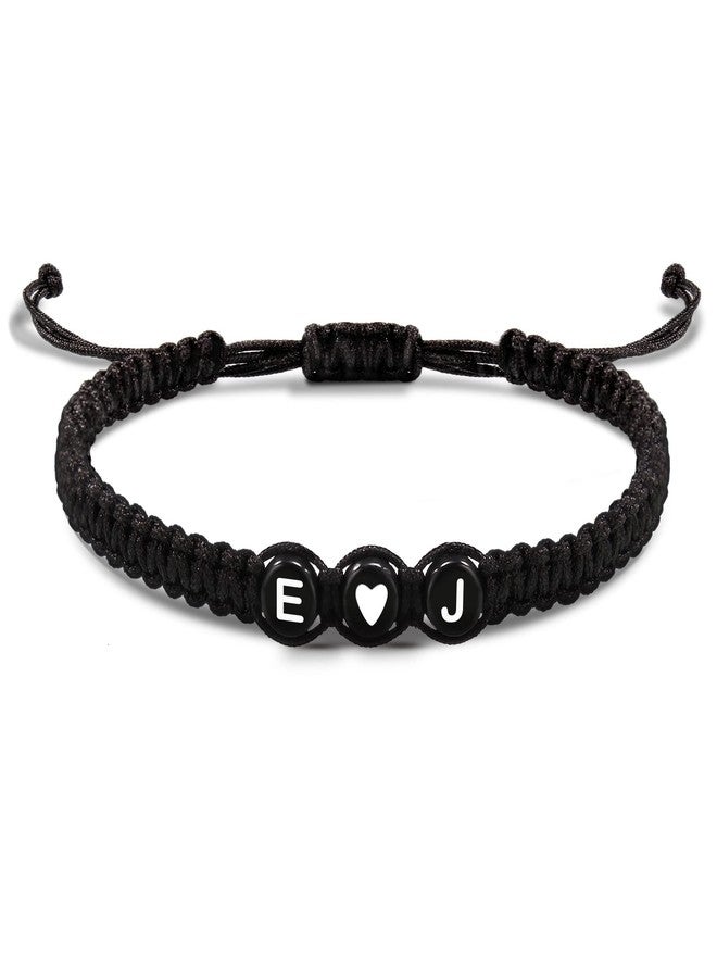 Btysun Bracelets for Teens Initial Gifts for Her Letter Charm E&J Trendy Birthday Gifts for Her Boyfriend Wife Girlfriend Adjustable Christmas Jewelry - Image 1