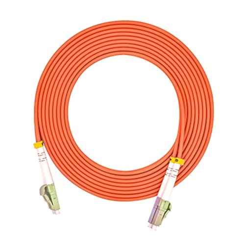 Jeirdus 5Meters 16ft LC to LC Duplex 62.5/125 OM1 Multimode Fiber Optic Cable Jumper Optical Patch Cord LC-LC - Image 1