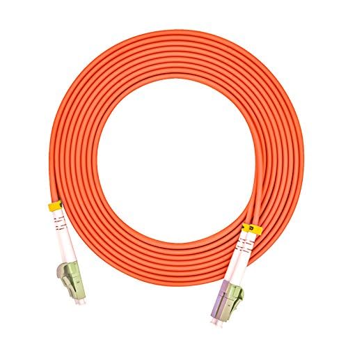 Jeirdus 5Meters 16ft LC to LC Duplex 62.5/125 OM1 Multimode Fiber Optic Cable Jumper Optical Patch Cord LC-LC - Image 2