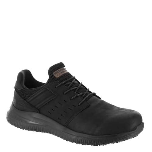 Skechers Mens Work Delson 3.0 SR Black - Image 2