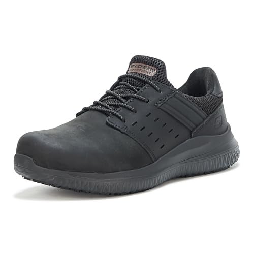 Skechers Mens Work Delson 3.0 SR Black - Image 1