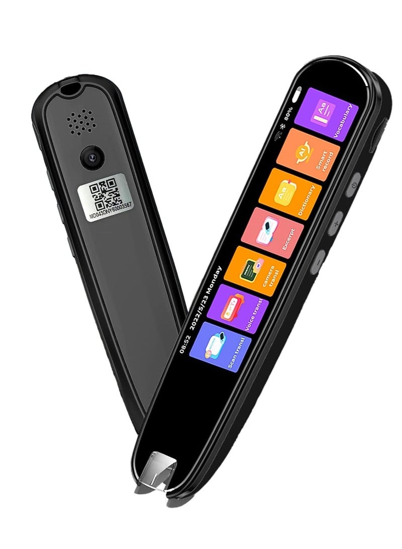 Translation Pen Scan Reader Text to Speech Device Language Translator Device Support 134 Languages OCR Digital Reader Pen, Photo and Text & Voice Translation Device, Reading Pen (BLACK) - Image 1
