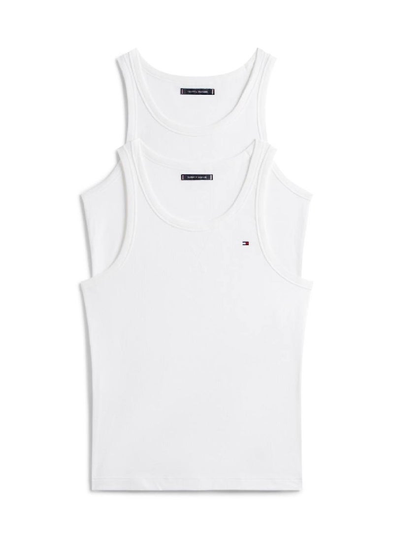 TOMMY HILFIGER 2 Pack Rib Tank Top - Image 2