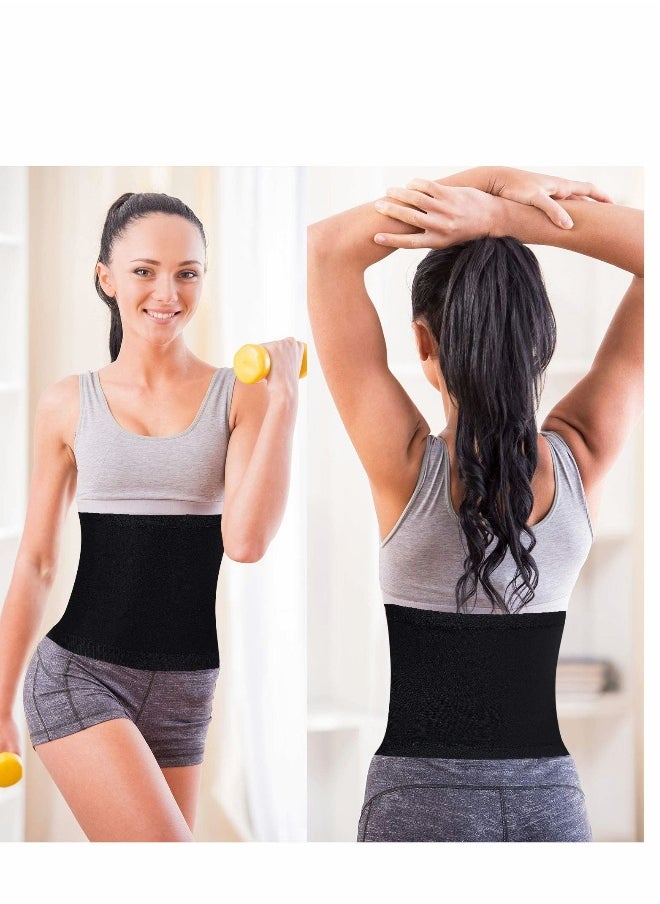 Generic - Waist Trimmer for Women Sweat Wrap, Trainer Sweat, Tummy Workout Belt Stomach Wraps, Postpartum Corset Waistband Bodybuilding, Wraps Weight Loss (2 PCS, 3XL) - Image 1
