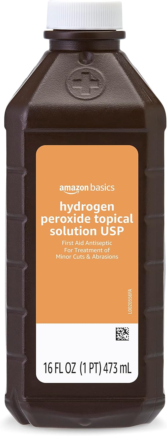 Ççs Hydrogen Peroxide Topical Solution USP First Aid Antiseptic for Cuts Scrapes and Wound Disinfection 16 fl oz Pack of 1 Previously Solimoi - Image 1