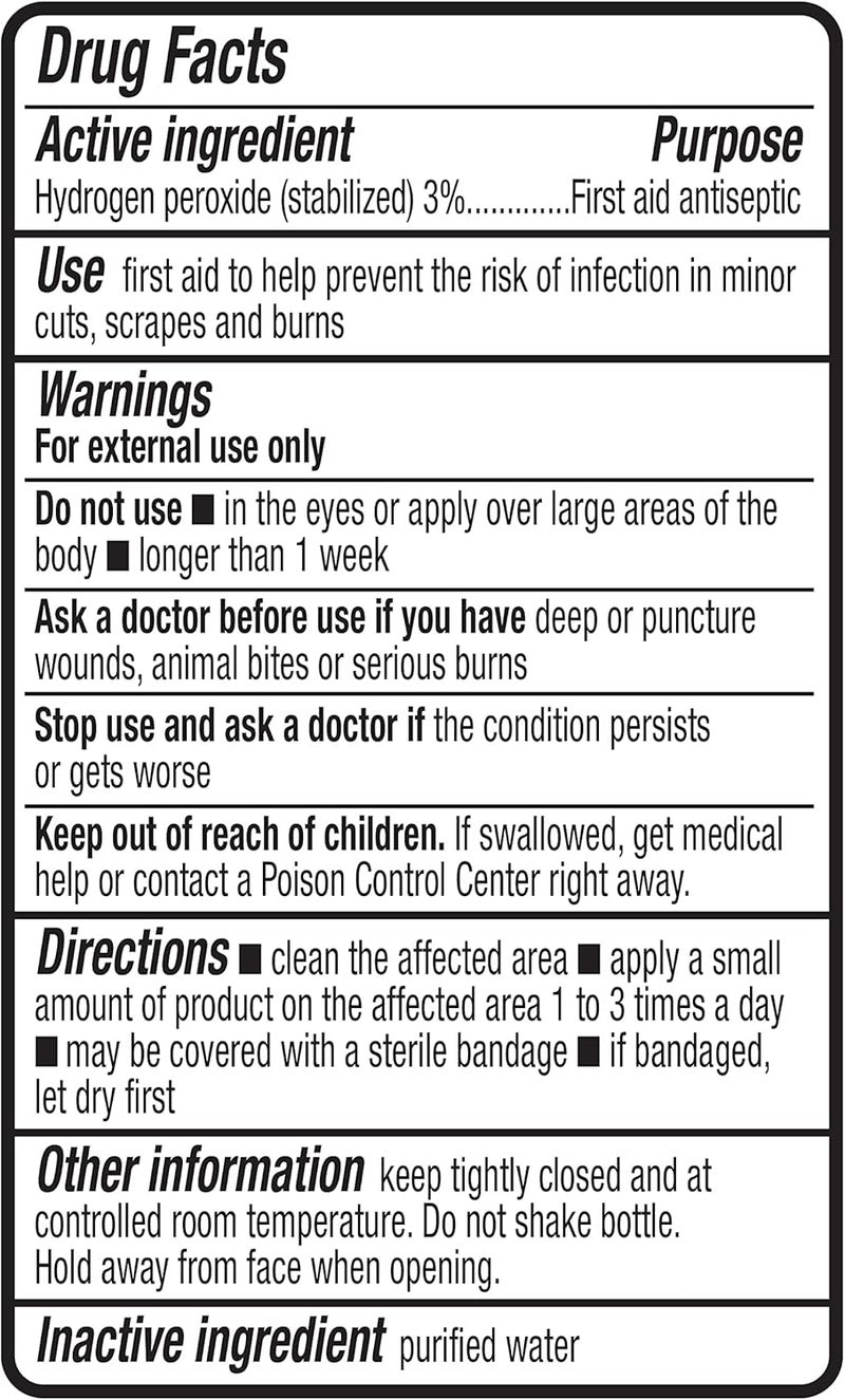 Ççs Hydrogen Peroxide Topical Solution USP First Aid Antiseptic for Cuts Scrapes and Wound Disinfection 16 fl oz Pack of 1 Previously Solimoi - Image 5