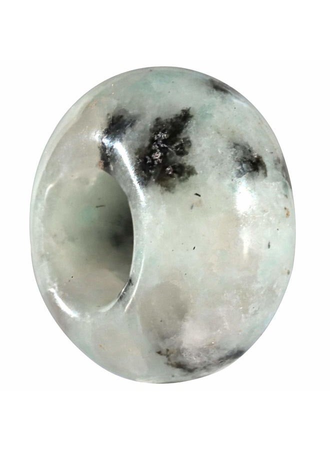 Amogeeli Big Hole Stone Beads Charms for Jewelry Making, Rondelle European Loose Beads Pack of 15 - Image 2