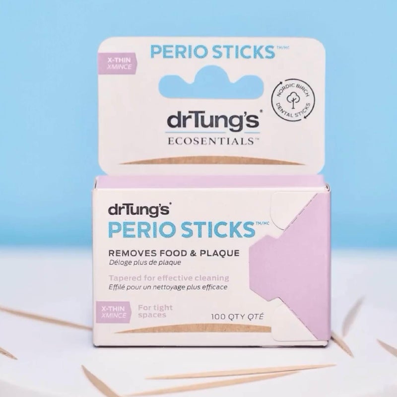 drTung's Dental Sticks for Teeth & Gum Cleaning - Toothpicks for Oral Care, Soft Floss Picks for Teeth, Interdental Plaque & Food Remover Tool, Perio Sticks - X-Thin, Bulk 100 Count (Pack of 6) - Image 5