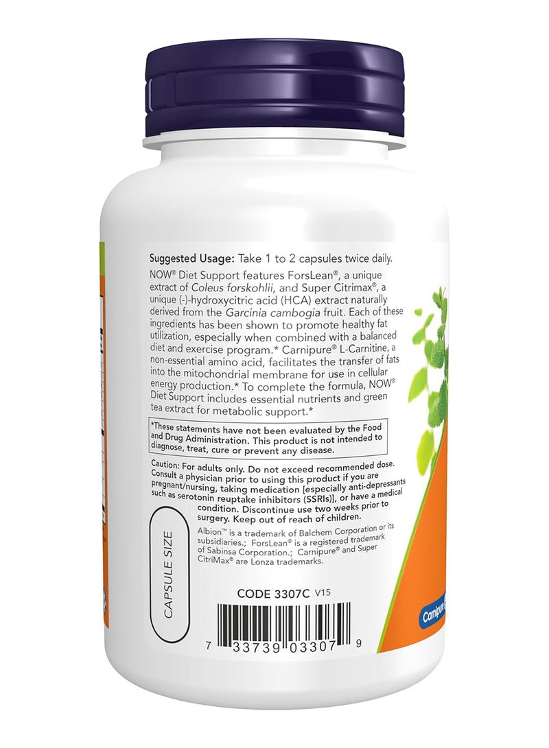 now Diet Support Nutritional Supplements - 120 Veg Capsules - Image 3