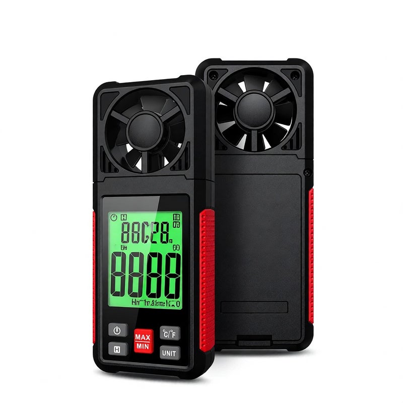 مقياس سرعة الريجال الرقمي HABOTEST HT605S مقياس سرعة الريح المحمول بمقياس بوفورت من 0 إلى 12 وشاشة LCD مصباح خلفية مقياس تدفق الهواء مقياس سرعة الهواء مقياس درجة الحرارة والرطوبة للبحارة والسباحة والطيران بالدرون - Image 4
