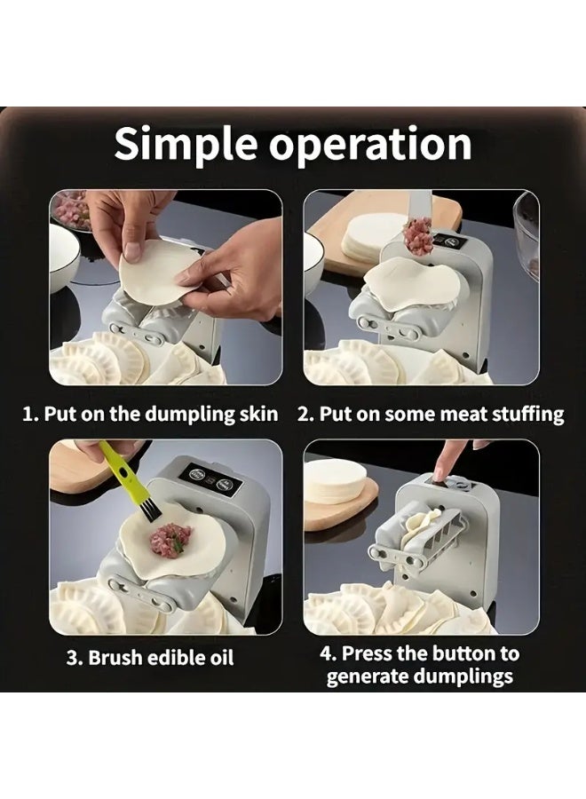Electric Dumpling Maker Machine – Automatic Dough Press & Wrapper for Dumplings, Empanadas, Pierogi & More – Easy One-Touch Operation, Fast, Mess-Free Kitchen Tool  - Image 3