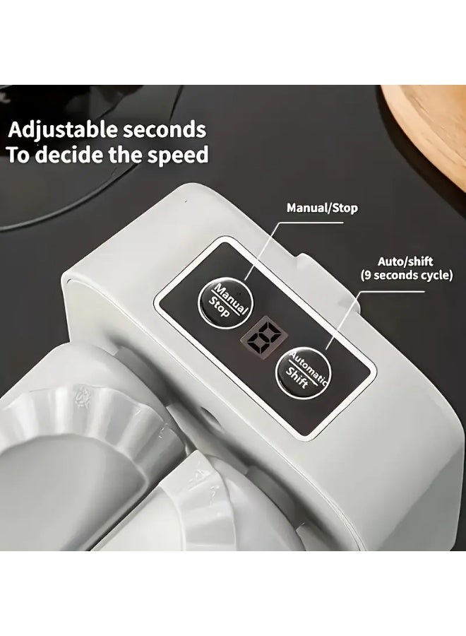 Electric Dumpling Maker Machine – Automatic Dough Press & Wrapper for Dumplings, Empanadas, Pierogi & More – Easy One-Touch Operation, Fast, Mess-Free Kitchen Tool  - Image 2