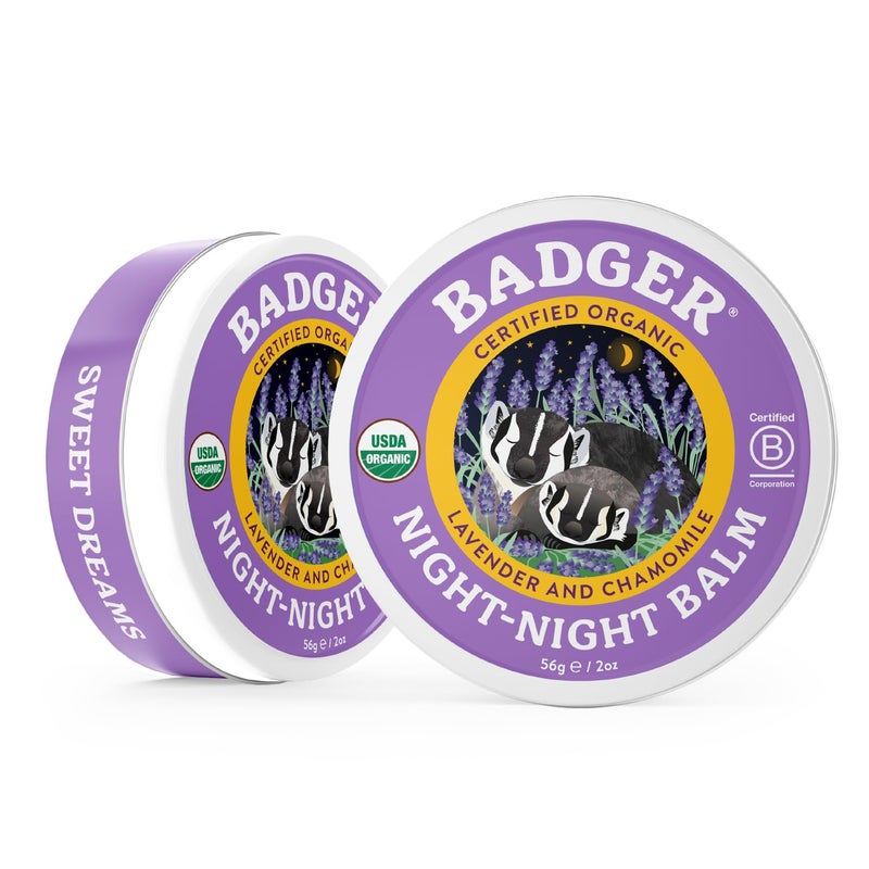Badger - Night Night Balm, Chamomile & Lavender, Natural Sleep Balm for Kids, Scented Relaxing for Children, Kids Organic Sleep Balm, 2 oz (2 Pack) - Image 4