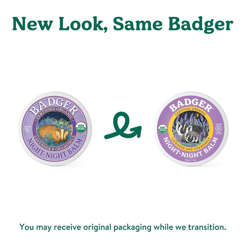 Badger - Night Night Balm, Chamomile & Lavender, Natural Sleep Balm for Kids, Scented Relaxing for Children, Kids Organic Sleep Balm, 2 oz (2 Pack) - Image 3