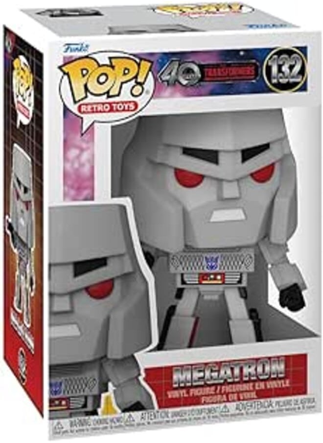 Funko Funko Pop! Movies: Transformers 40th Years - Megatron (Retro Toys) #132 