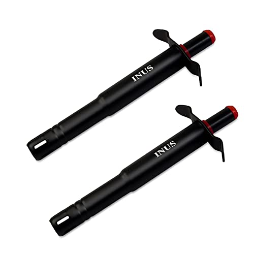 INUS Easy Grip Metal Regular Gas Lighters for Gas Stoves, Restaurants & Kitchen Use Pack of 2 (Color - Black) - Image 1